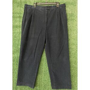 Lands' End Men's Corduroy Pants Traditional Fit Navy Blue Pant Size 36